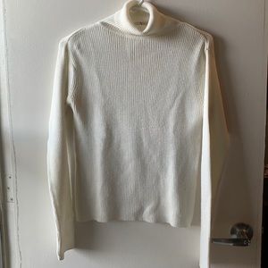 2/$18 White knit turtleneck